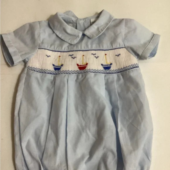 Carriage Boutique Light Blue Baby Outfit - Picture 2 of 10